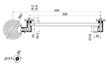 Load image into Gallery viewer, Mildon All Directional Fixed Shower Chrome