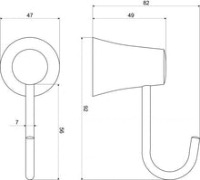 Load image into Gallery viewer, Paramount Robe Hook Chrome