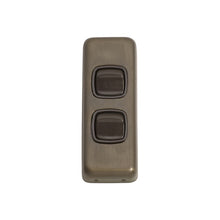 Load image into Gallery viewer, TRADCO 2 GANG FLAT PLATE ROCKER SWITCHES - W30MM