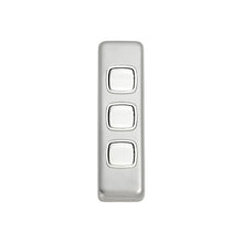 Load image into Gallery viewer, TRADCO 3 GANG FLAT PLATE ROCKER SWITCHES - W30MM