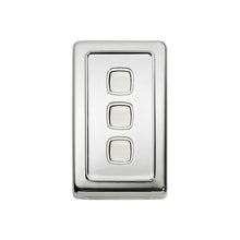 Load image into Gallery viewer, TRADCO 3 GANG FLAT PLATE ROCKER SWITCHES - W72MM