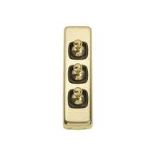Load image into Gallery viewer, 3 GANG FLAT PLATE TOGGLE SWITCHES - W30MM
