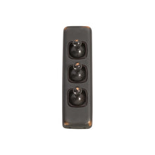Load image into Gallery viewer, 3 GANG FLAT PLATE TOGGLE SWITCHES - W30MM