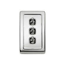 Load image into Gallery viewer, TRADCO 3 GANG FLAT PLATE TOGGLE SWITCHES - W72MM