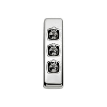 Load image into Gallery viewer, 3 GANG FLAT PLATE TOGGLE SWITCHES - W30MM