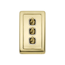 Load image into Gallery viewer, TRADCO 3 GANG FLAT PLATE TOGGLE SWITCHES - W72MM