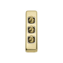 Load image into Gallery viewer, 3 GANG FLAT PLATE TOGGLE SWITCHES - W30MM