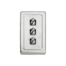 Load image into Gallery viewer, TRADCO 3 GANG FLAT PLATE TOGGLE SWITCHES - W72MM