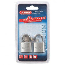 Load image into Gallery viewer, ABUS P/LOCK 64TI/30 TWIN DP 64TI30TWINSC