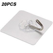 Load image into Gallery viewer, Transparent Hooks for Bathroom Self Adhesive Door Wall Hook Hanger Suction for Kitchen Storage Garlands Towel Hanging Hooks