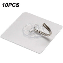 Load image into Gallery viewer, Transparent Hooks for Bathroom Self Adhesive Door Wall Hook Hanger Suction for Kitchen Storage Garlands Towel Hanging Hooks