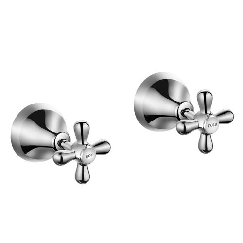 Paramount Deluxe Wall Top 1/2 Assembly (Pair) Chrome