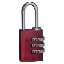 Load image into Gallery viewer, 14520REDC Padlock Combo Aluminium Red 20mm
