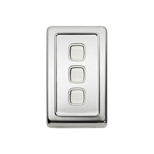 Load image into Gallery viewer, TRADCO 3 GANG FLAT PLATE ROCKER SWITCHES - W72MM
