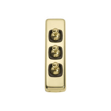 Load image into Gallery viewer, 3 GANG FLAT PLATE TOGGLE SWITCHES - W30MM
