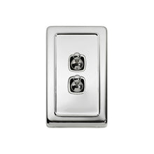 Load image into Gallery viewer, TRADCO 2 GANG FLAT PLATE TOGGLE SWITCHES - W72MM
