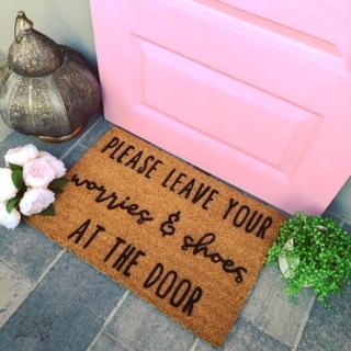 Leave Your Worries & Shoes Doormat