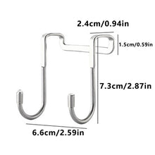 Load image into Gallery viewer, 1PC S-type Door Hanger Hook Stainless Steel Free Punching Cabinet Door Without Trace Clothes Hook Door Back Wall Mounted Hooks
